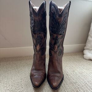 Carlos Santana Cowboy Boots - 14.5” high.  Floor to top.